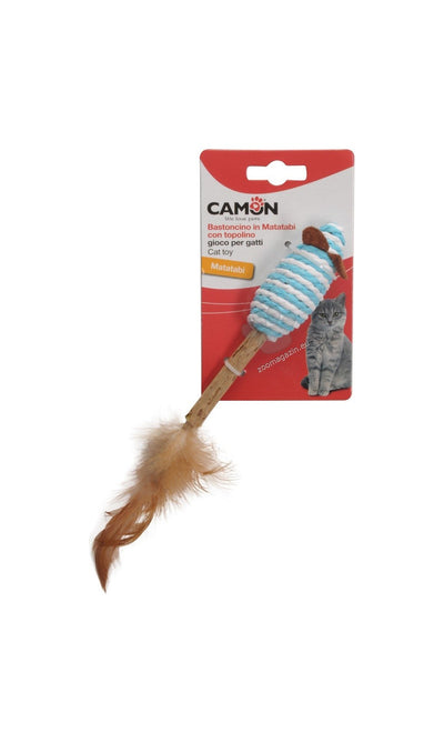 Camon Gioco Matatabi and Catnip, Mouse - играчка, Мишка с хартиено въже 14 см /различни цветове/