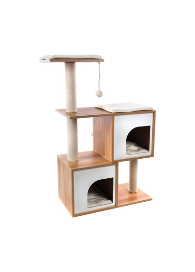 Flamingo Scratching Tree Dana Brown and White - котешка катерушка 74 / 35 / 107 см