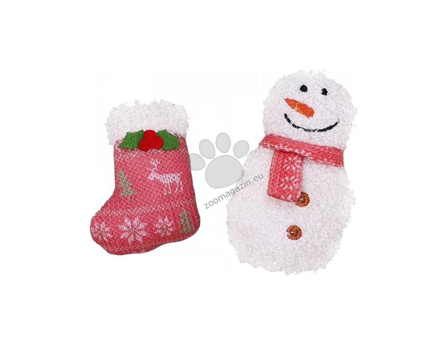 Nobby Xmas Plush Figures With Catnip - коледни фигурки с котешка трева 8 /10 см. 2бр.
