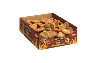 Nobby StarSnack Barbecue Chicken Snail S - охлювчета от пресована кожа с пилешко месо, кутия 120 бр