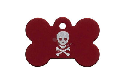 iMARC Red Pirate Skull Bone - медальон