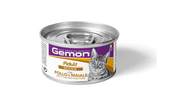 Gemon Cat Adult Mousse with Chicken and Pork – мус за котки с пилешко и свинско месо 85 гр