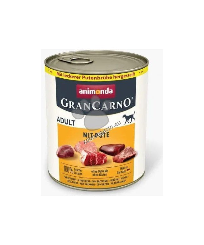 GranCarno Dog Adult - консервирана храна за кучета с пуйка 800 гр.