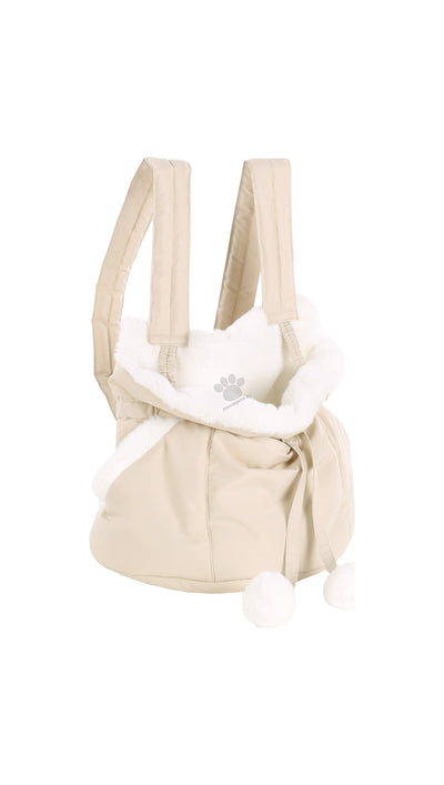 Flamingo Front carrier Cuddi Beige - мека транспортна чанта 32 / 22 / 25 см