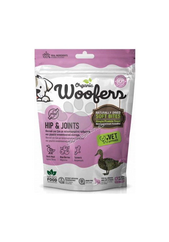 Organic Woofers Duck Hip & Joint - лакомства за здрави стави 100 гр