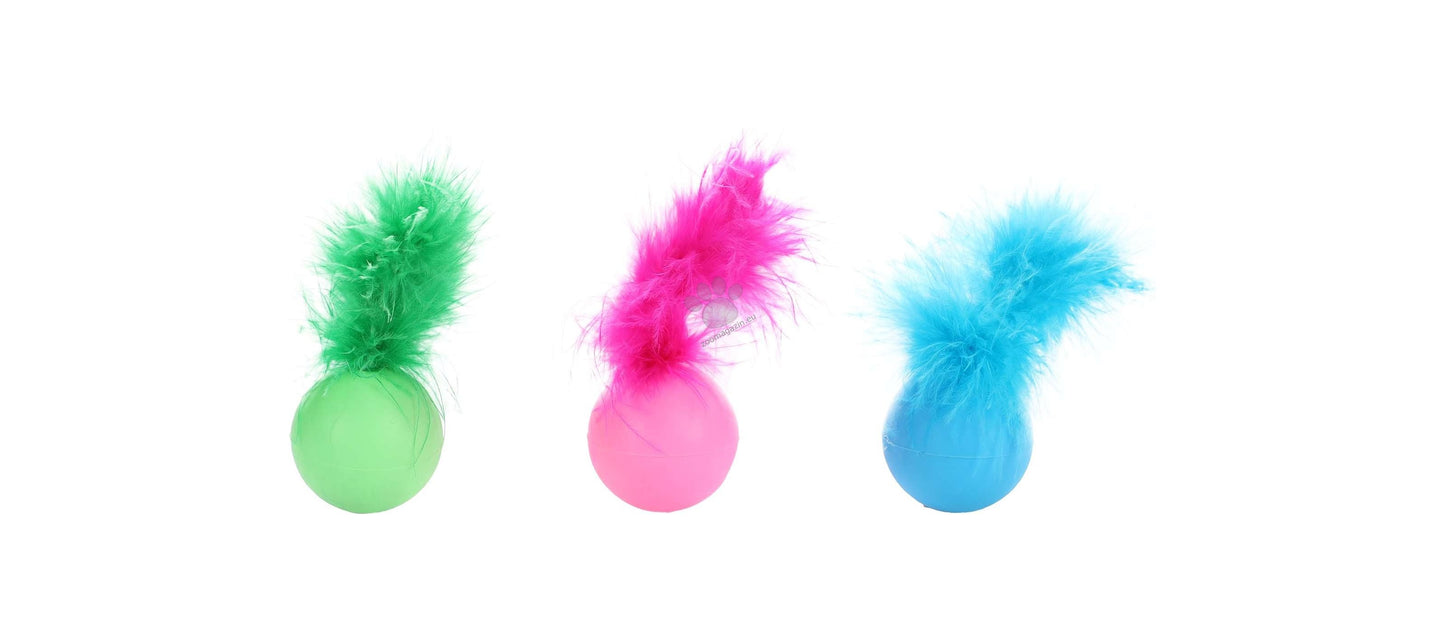 Flamingo Howi Ball Feather - играчка за котка 4 см