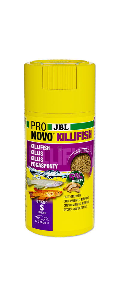 JBL ProNovo Killifish Grano Click S - oсновна гранулирана храна за малки яйценосни риби 100 мл