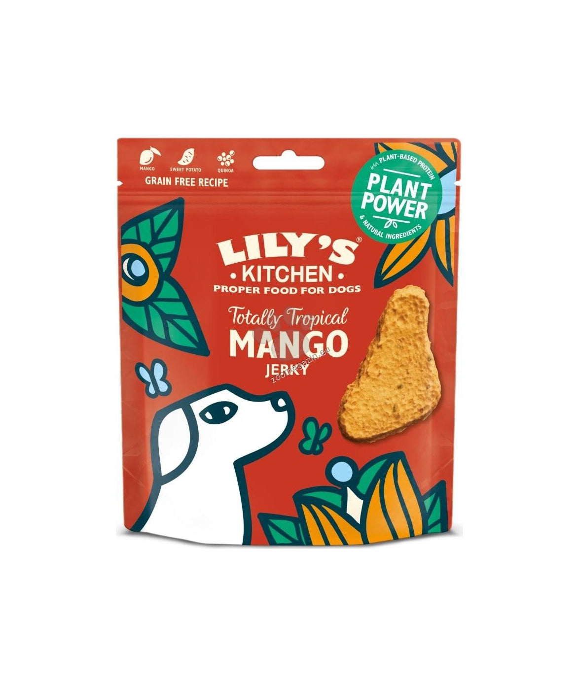 Lilys Kitchen Dog Plant Power Mango Jerky - сушено лакомство с манго 70 гр.