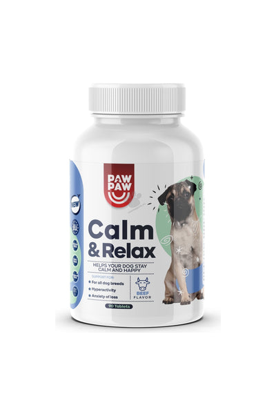 Paw2Paw Calm & Relax - хранителна добавка против страх и хиперактивност 90 таблетки