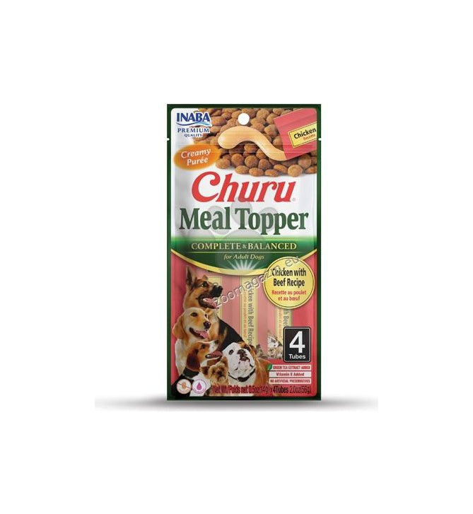 Inaba Meal Topper with Chicken and Beef – топинг с пилешко и говеждо месо 4x14 гр.