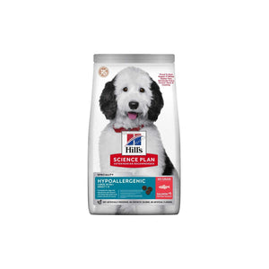 Hills Science Plan Hypoallergenic Large Breed Adult - хипоалергенна храна за кучета от едри породи със сьомга 10+2 кг