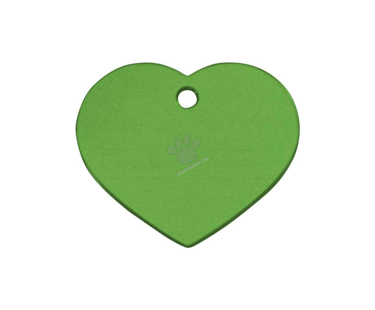 iMARC Lime Green Classic Heart - медальон