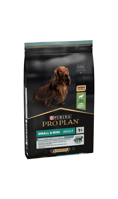 Pro Plan Аdult Small and Mini Sensitive Digestion - пълноценна храна за възрастни кучета от мини и малки породи с агнешко 7 кг