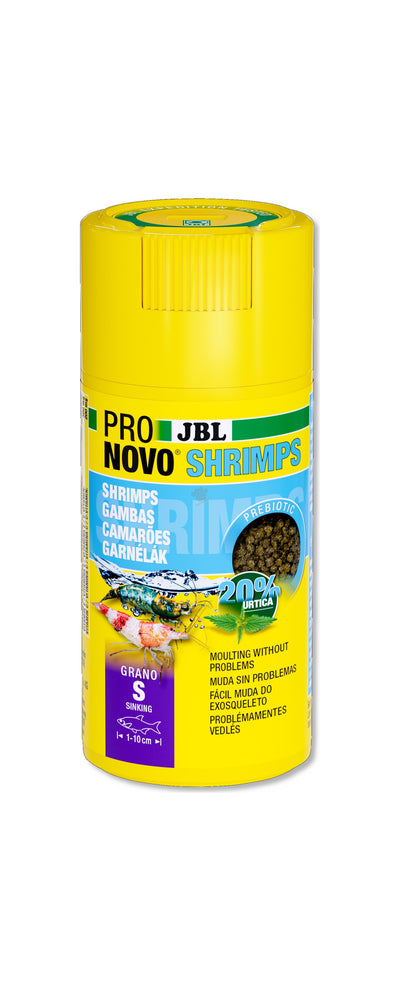 JBL Pronovo Shrimps Grano Click S - основна гранулирана храна за скариди 100 мл