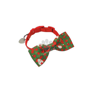 Nobby Xmas Collar with Bow Tie - коледен нашийник с папийонка 40-55 см. / 20 мм.