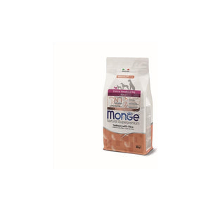Monge Extra Small Adult Monoprotein Salmon with Rice - пълноценна суха храна за кучета от мини породи със сьомга и ориз 800 г