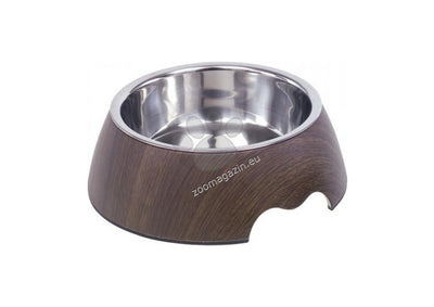 Nobby Melamine bowl DARK WOOD - купичка 700 мл.