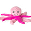 Kiwi Walker Lets Play Octopus and Starfish Pink - плюшен октопод и морска звезда от термопластичен каучук 25 см, розов