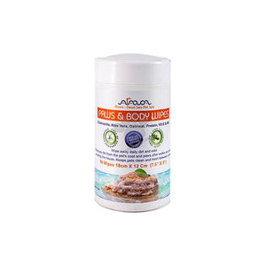 Arava Paws and Body Wet Wipes - мокри кърпички за лапички и тяло 50 бр