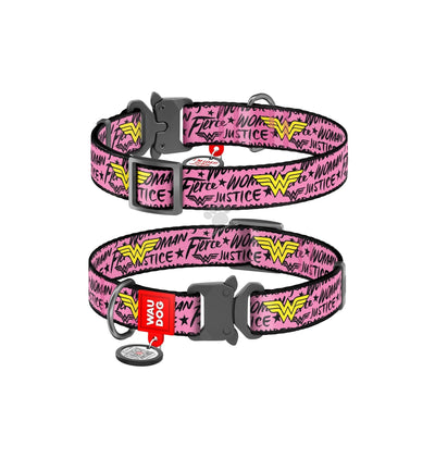 Collar Waudog Nylon Dog Collar Wonder Woman - нашийник