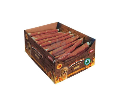 Nobby StarSnack Barbecue Wrapped Duck - солета от пресована кожа с патешко месо, кутия, 27 см, 60 бр