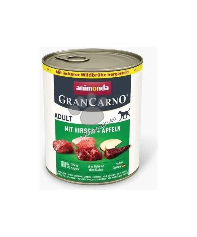 GranCarno Plus - храна за кучета с еленско месо и ябълки