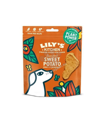 Lilys Kitchen Dog Plant Power Sweet Potato & Jackfruit Jerky - сушено лакомство със сладък картоф 70 гр.