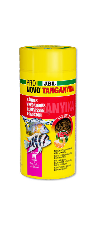 JBL ProNovo Tanganyika Grano Click M - гранулирана храна за месоядни цихлиди 1000 мл