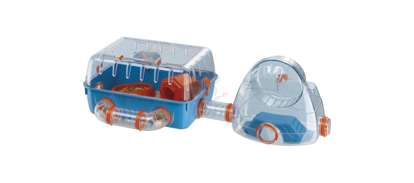 Ferplast - Combi 2 - оборудвана клетка за хамстери 79.5 / 29.5 / 26.5 см.