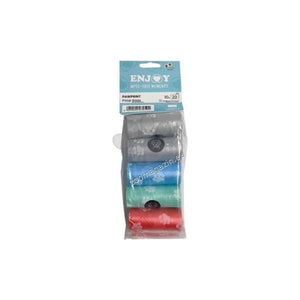 Enjoy PawPrint Poop Bags Mixed Colors - хигиенни торбички 10 бр
