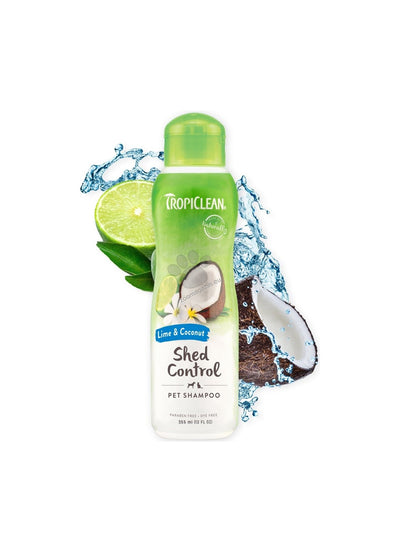 TropiClean Lime and Coconut Shed Control Shampoo - шампоан за кучета и котки 355 мл