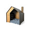 Cadoo Krabi Chimney Midnight Black - луксозна къщичка за домашни любимци 52 / 50 / 50