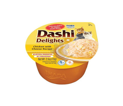 Inaba Dashi Delights Chicken and Cheese - апетитен топинг с пилешко месо и сирене 70 гр