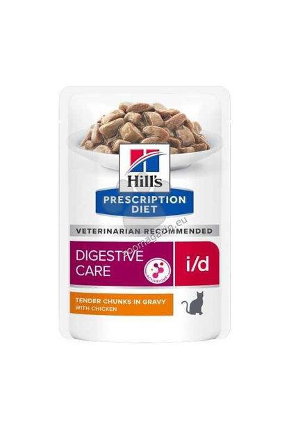 Hills Prescription Diet i/d Chicken - при остри чревни разстройства при котки, кутия 12 x 85 гр