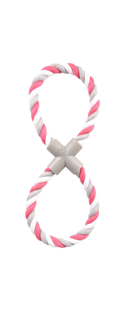 Flamingo Jim Tug rope 8-shape Fuchsia- играчка за кучета 36 см