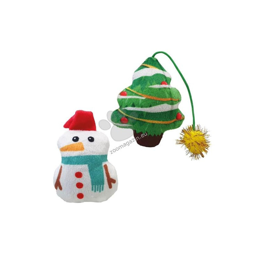 Nobby Xmas Plush Figures With Catnip - плюшена играчка с котешка трева 7.5 см.