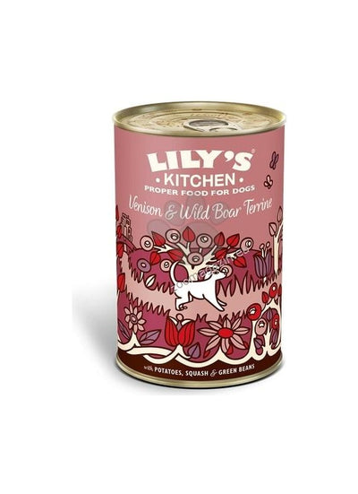 Lilys Kitchen Dog Venison and Wild Boar Terrine - консерва за кучета с еленско и глиган 400 гр.