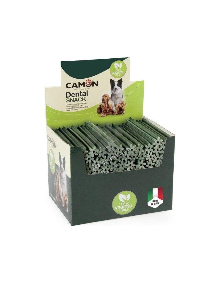 Camon Dental Stick M - дентални растителни лакомства, кутия 4.2 кг, 18 см