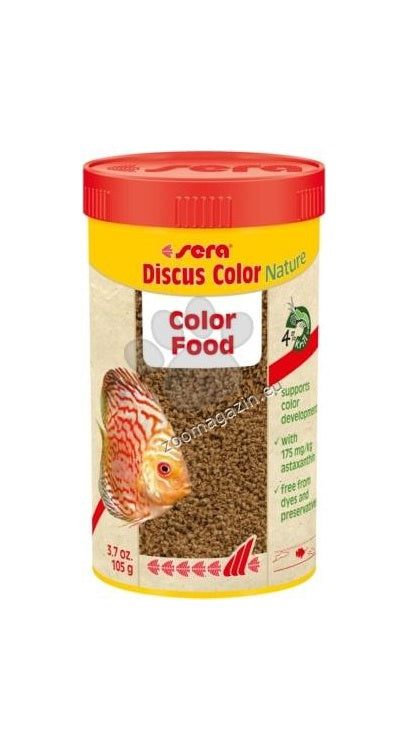 Sera Discus Color Nature - оцветяваща храна за всички дискуси 100 мл