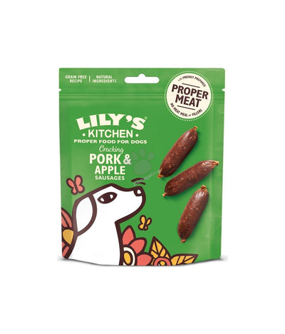 Lilys Kitchen Dog Cracking Pork & Apple Sausages - наденички със свинско и ябълка 70 гр.
