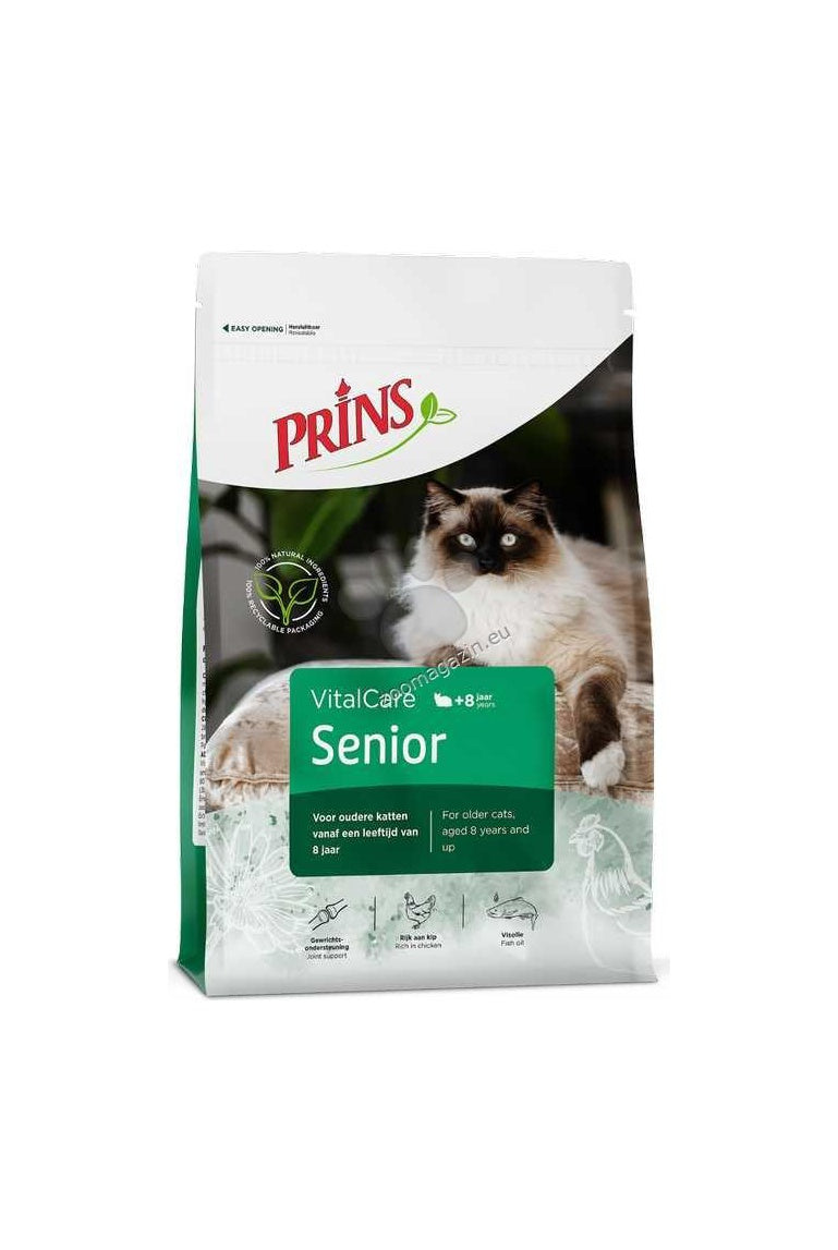 Prins VitalCare Senior - за възрастни котки над 7 годишна възраст