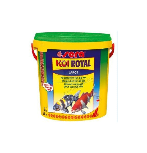 Sera  - Koi Royal Large - основна храна за млади кои и големи по размер езерни рибки 21000 мл.