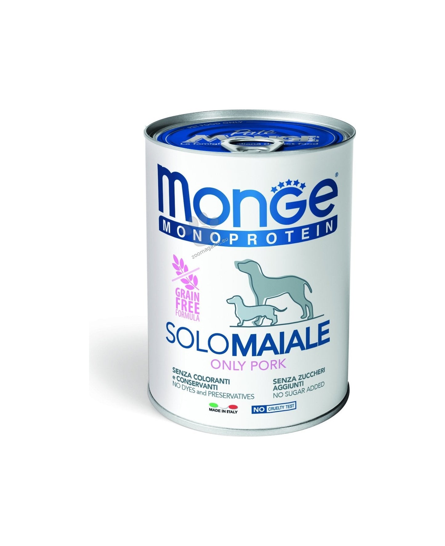 Monge Monoprotein Pate Pork - консерва за кучета в зряла възраст със свинско месо 400 гр