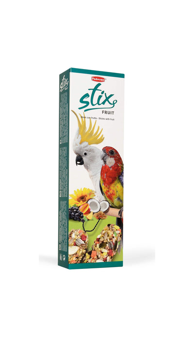 Padovan Stix Fruit - допълваща храна за големи папагали с плодове 150 гр