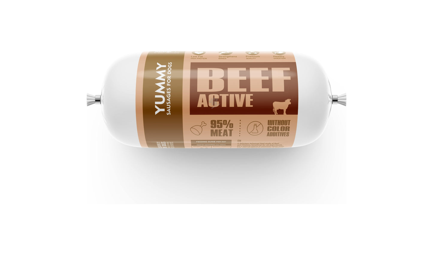 Yummy Beef Active - саламче с телешко месо