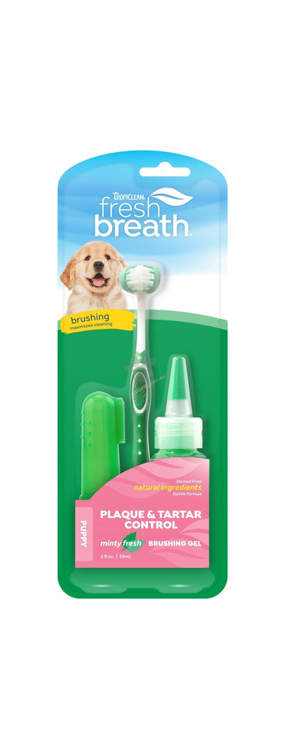 Tropiclean Oral Care Kit for Puppies - комплект за поддържане на висока устна хигиена, за подрастващи кучета 59 мл.
