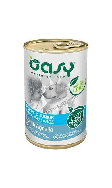 Oasy One Protein Puppy Lamb - пастет за кученца от средни и големи породи с агнешко месо 400 гр