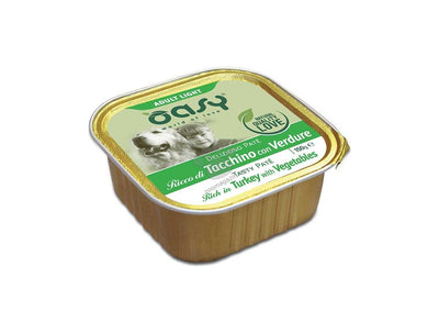 Oasy Tasty Pate Adult Turkey and Vegetables- пастет с ниско съдържание на мазнини за кучета в зряла възраст с пуешко месо и зеленчуци 150 гр.
