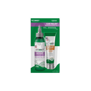Vets Best Ear Relief Kit - комплект за почистване на уши 236 мл.