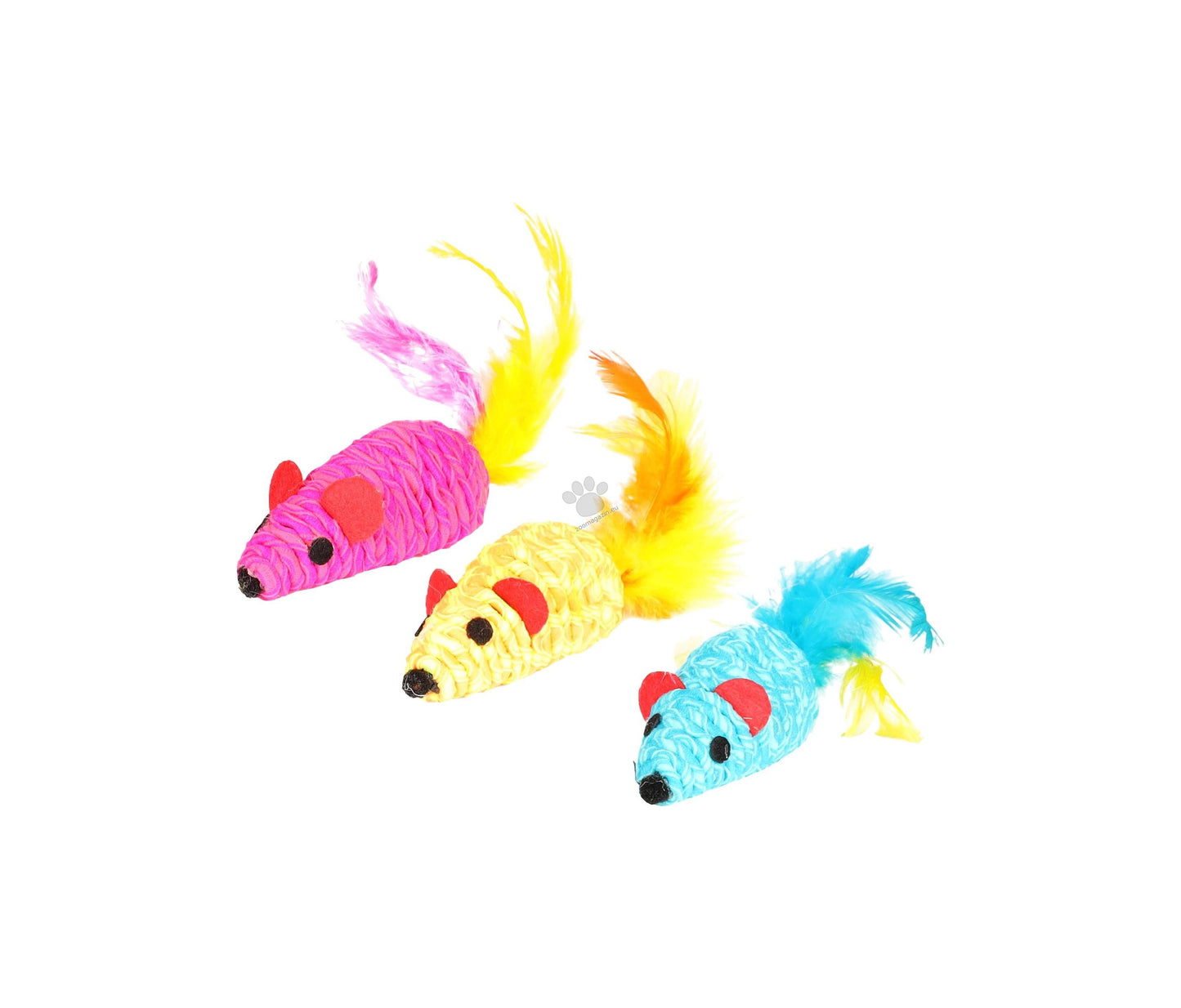 Flamingo Shuka Mouse Feather - играчка за котки 7,8 см